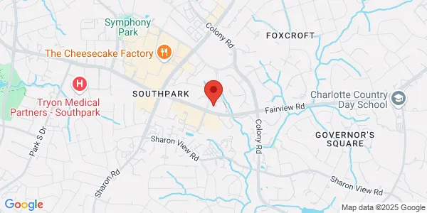 Map of 4525 Cameron Valley Pkwy Charlotte, NC 28211