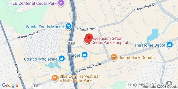 Map of 1401 Medical Pkwy Bldg C Ste 150 Austin, TX 78613
