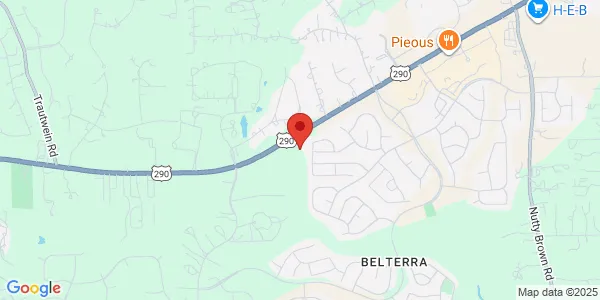 Map of 13341 W Hwy 290 Bldg 2, Ste 251 Austin, TX 78737