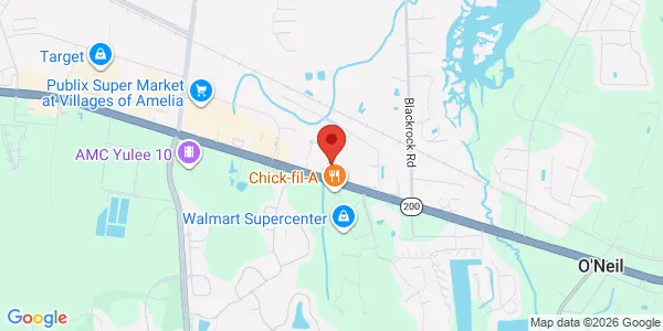Map of 96031 Victoria's Pl Unit 111 Yulee, FL 32097