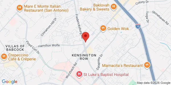 Map of 8632 Fredericksburg Rd Ste 132 San Antonio, TX 78240