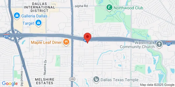 Map of 6200 Lyndon B Johnson Fwy Ste 180 Dallas, TX 75240