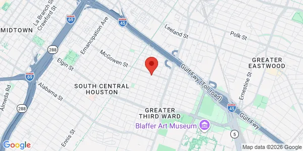 Map of 3402 McGowen St Houston, TX 77004