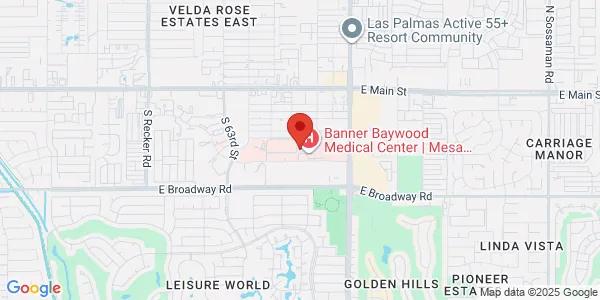 Map of 6644 E Baywood Ave Mesa, AZ 85206