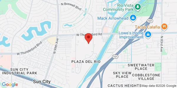 Map of 13640 N Plaza Del Rio Blvd Ste 310B Peoria, AZ 85381