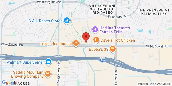 Map of 1800 N Civic Sq Ste 120 Goodyear, AZ 85395