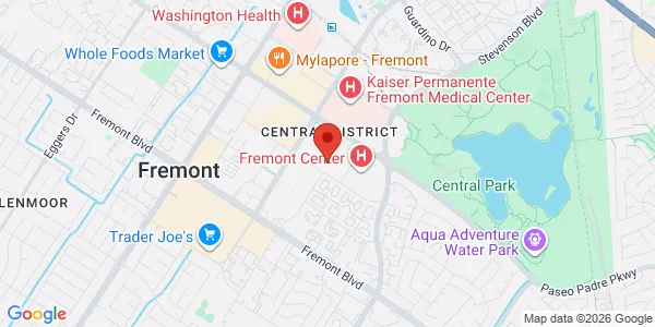 Map of 39500 Liberty St Fremont, CA 94538