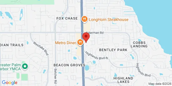 Map of 35095 US Hwy 19 N Ste 100 Palm Harbor, FL 34684
