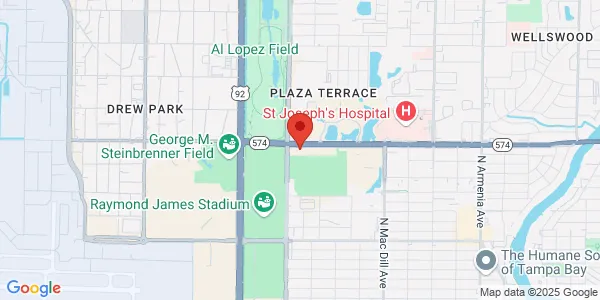 Map of 3440 West Doctor Martin Luther King Junior Blvd #100 Tampa, FL 33607
