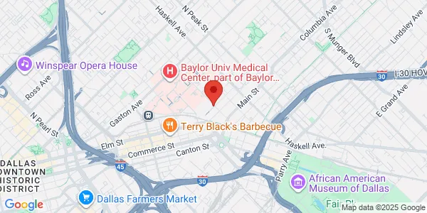 Map of 301 N Washington Ave Dallas, TX 75246