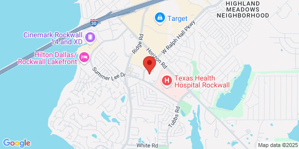 Map of 1005 W Ralph Hall Pkwy Ste 121 Baylor Scott & White Health Rockwall, TX 75032