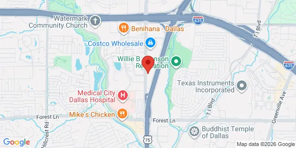Map of 12230 Coit Rd Ste 200 Dallas, TX 75251