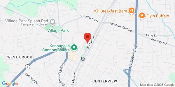 Map of 150 N Research Campus Dr Kannapolis, NC 28081