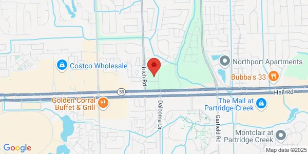 Map of 15979 Hall Rd Ste 200 Macomb, MI 48044