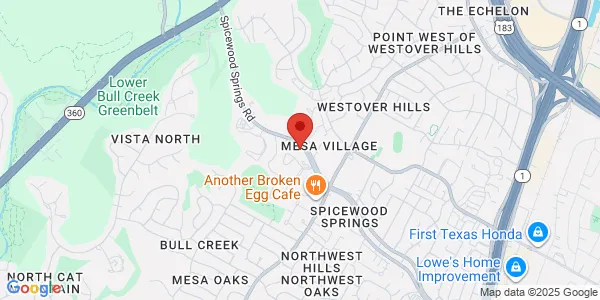 Map of 4505 Spicewood Springs Rd Austin, TX 78759