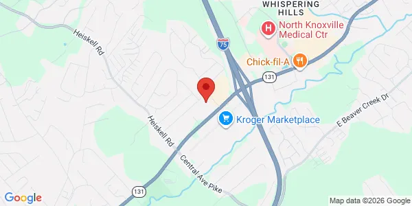 Map of 7603 Blueberry Rd Powell, TN 37849