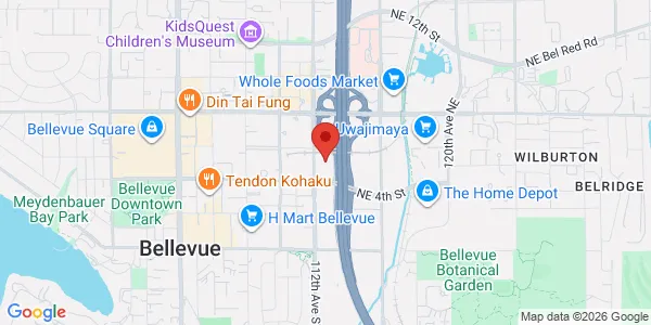 Map of 520 112th Ave NE Ste 110 Bellevue, WA 98004