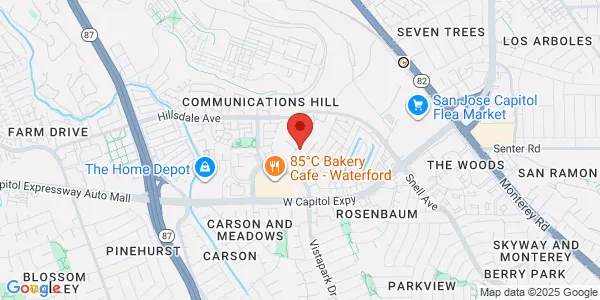 Map of 3732 Charter Park Dr Ste A San Jose, CA 95136