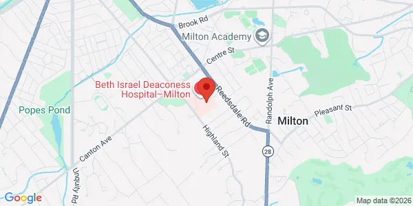 Map of 199 Reedsdale Rd Milton, MA 02186