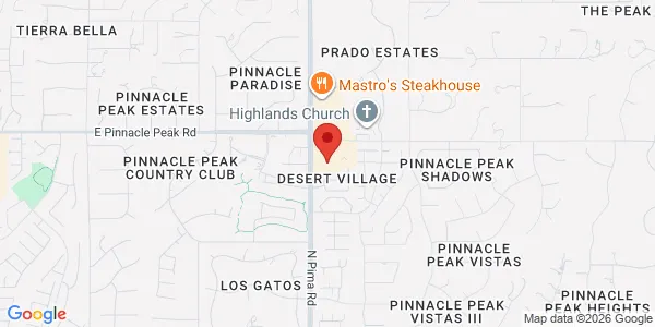 Map of 23233 N Pima Rd Ste 113-121 Scottsdale, AZ 85255