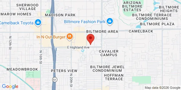 Map of 2222 E Highland Ave Ste 100 Phoenix, AZ 85016