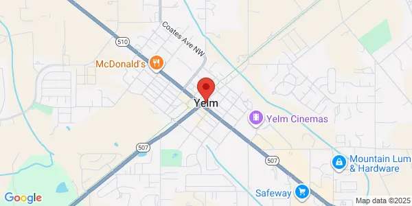 Map of Yelm, WA 98597