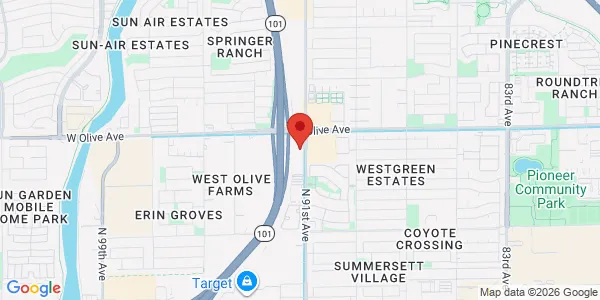 Map of 8914 N 91st Ave Ste 100C Peoria, AZ 85345