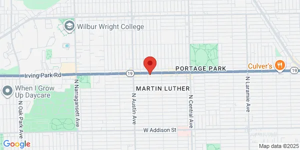 Map of 5851 W Irving Park Rd Chicago, IL 60634