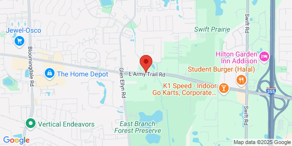 Map of 303 E Army Trail Rd Ste 110 Bloomingdale, IL 60108