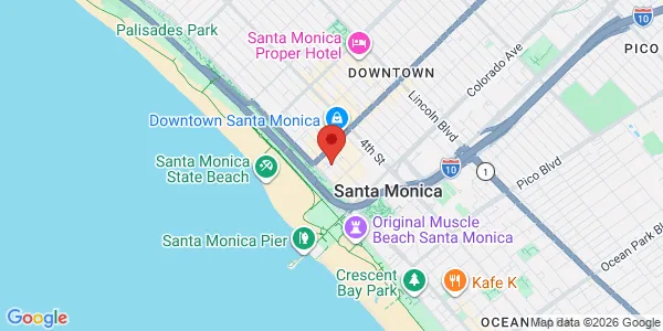 Map of 1428 2nd St Santa Monica, CA 90401