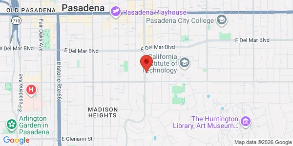 Map of 504 S Lake Ave Pasadena, CA 91101