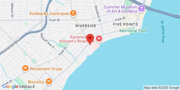 Map of 1824 King St Ste 300, Fl 3 Jacksonville, FL 32204