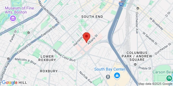 Map of Shapiro Ctr 725 Albany St, Fl 8, Ste 8B Boston, MA 02118
