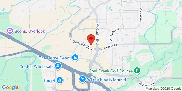 Map of 400 Centennial Pkwy Ste 100 Louisville, CO 80027