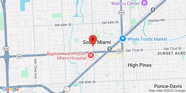 Map of 7000 SW 62nd Ave Ph A South Miami, FL 33143