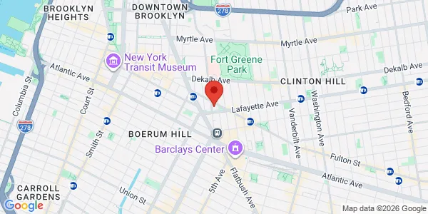 Map of 265 Ashland Pl Brooklyn, NY 11217