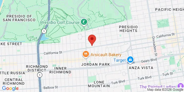 Map of 3838 California St Ste 715 San Francisco, CA 94118