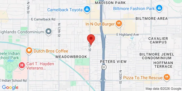 Map of 4527 N 16th St Ste 201 Phoenix, AZ 85016