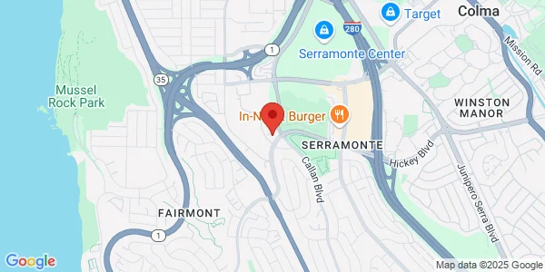 Map of 901 Campus Dr Ste 102 Daly City, CA 94015