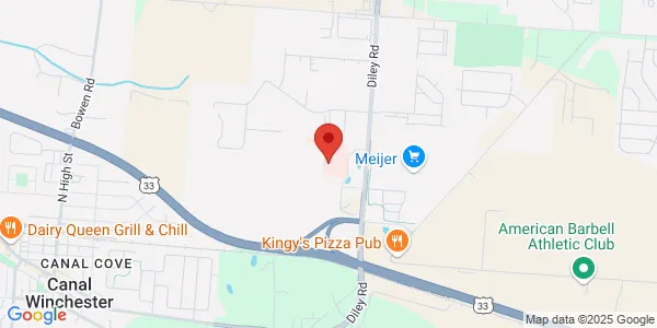 Map of 7901 Diley Rd Ste 150 Canal Winchester, OH 43110