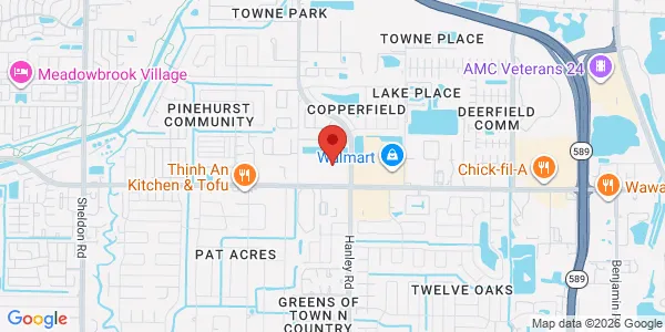 Map of 7555 W Waters Ave Tampa, FL 33615
