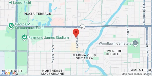 Map of 4160 N Armenia Ave Tampa, FL 33607