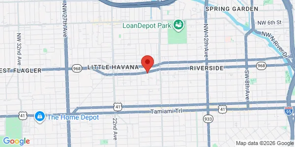 Map of 1800 SW 1st St Miami, FL 33135