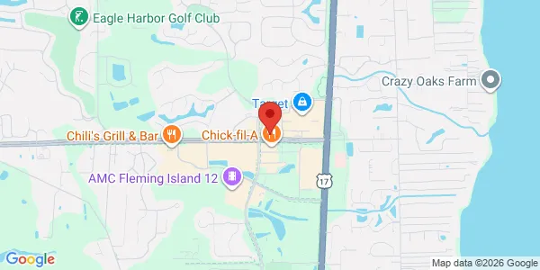 Map of 1544 County Road 220 Ste 100 Orange Park, FL 32003