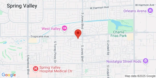 Map of 6125 W Tropicana Ave Ste A Las Vegas, NV 89103