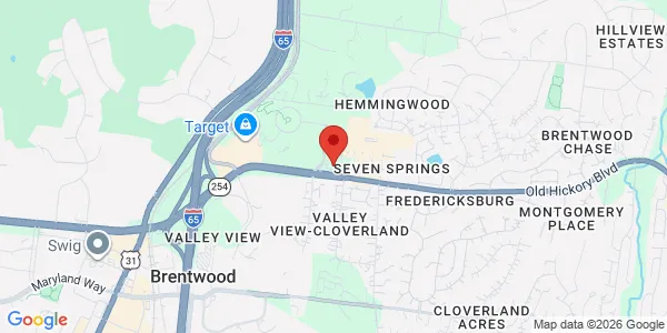 Map of 1001 Health Park Dr Ste 210 Brentwood, TN 37027