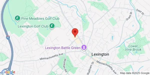 Map of 58 Bedford St Lexington, MA 02420