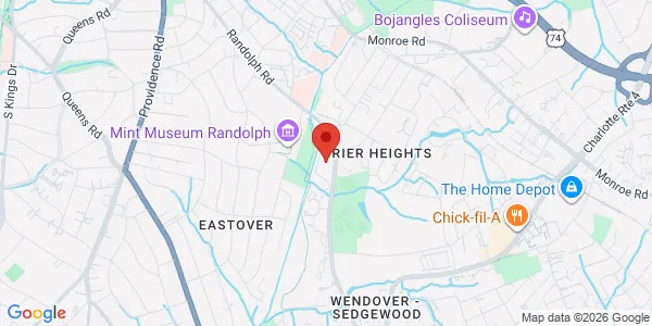 Map of 3030 Randolph Rd Charlotte, NC 28211