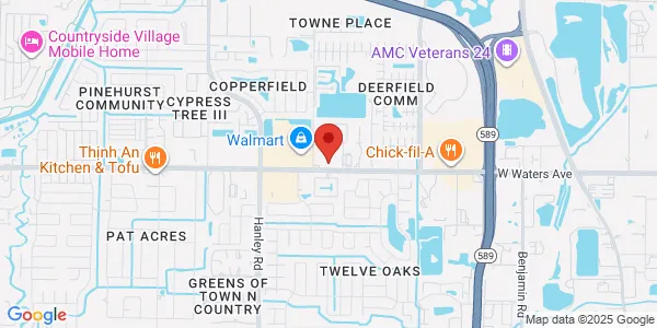 Map of 6909 W Waters Ave Tampa, FL 33634
