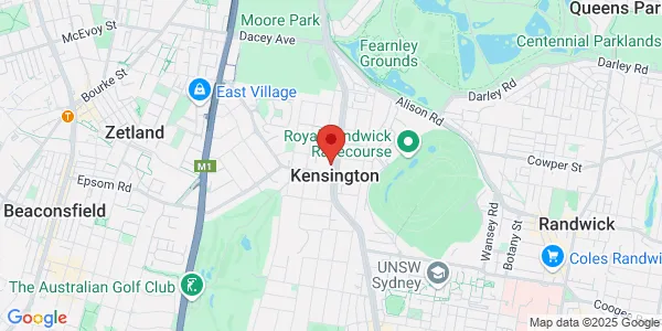 Map of 111 Anzac Pde #1 Kensington New South Wales 2033 Australia